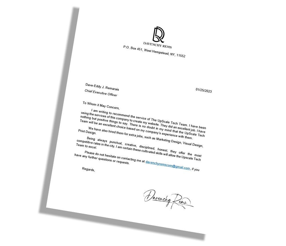 EDE Youth | Recommendation Letter