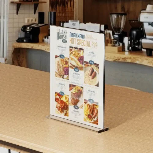 Brochure / Menu Holder Sign